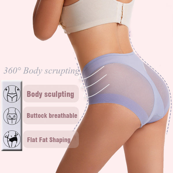 🔥Hot Sale Pay 1 Get 4🔥High Waist Ice Silk Seamless Shaping Briefs