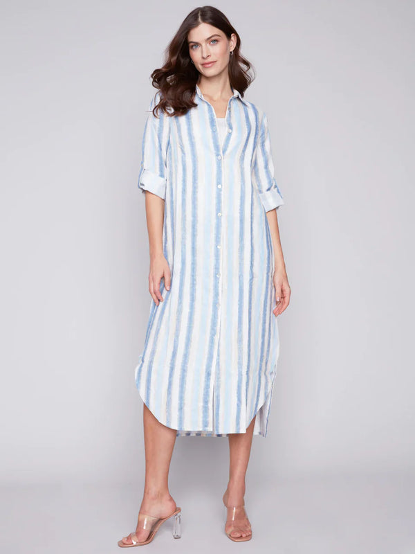 Nautical Striped Duster Dress